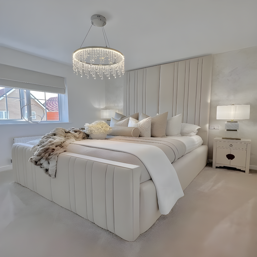 Milano Luxury Tall Headboard Bed - Solace Beds